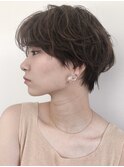 (ニュアンスパーマ　ショートレイヤー/あびこ/30代/40代)