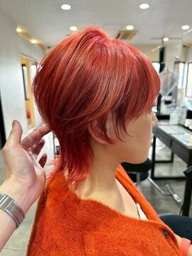 ヴィスト バイ レボ(VIST by REVO) ピンクベージュ/アンブレラカラー/クールショート/前髪/新松戸