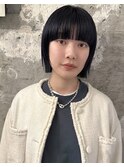 【表参道sheta中澤】フルバング似合わせカット黒髪イメチェン