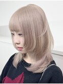 ミルクティーベージュ明るめヘーゼルベージュアッシュベージュ