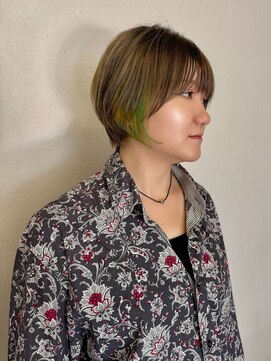 ノル(nol) ショート×インナーグリーン