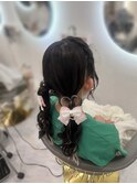 編み込みツイン