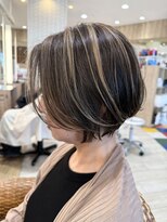 オーブ ヘアー ライト 明石店(AUBE HAIR light) 白髪ぼかし×ショートカット