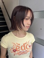 ポーズヘアー 大阪 福島(PAUSE HAIR)&nbsp;切りっぱなしボブ×顔まわりレイヤー