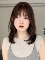 ハニーシブヤ(HONEY shibuya)&nbsp;レイヤーカット/イメチェン/ココアブラウン/脱白髪染め１