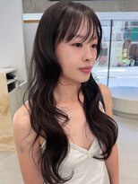 エム(M)&nbsp;レイヤーカットロングマットブラウンブリーチなしカラー