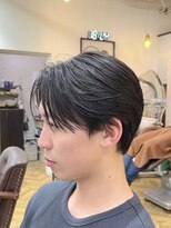 レボルトヘアー(R EVOLUT hair) 刈らないセンターパートフェザーパーマニュアンスパーマ毛流れ