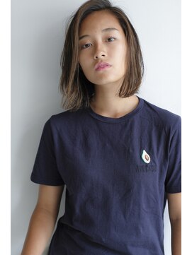 ヘアーアンドメイク シーク 八王子(HAIR&MAKE SeeK) ヌケ感ボブ×かきあげバング