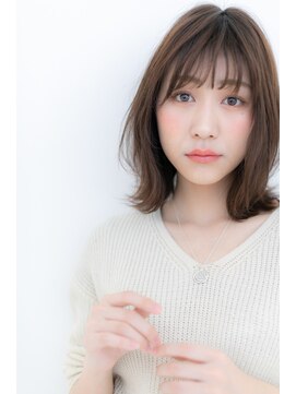 カバーヘア ブリス 北浦和(COVER HAIR bliss) 透け感シースルー前髪外ハネくびれミディY北浦和20代30代40代