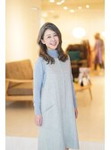 【えがお美容室】40代50代に人気☆巻き髪セミロング