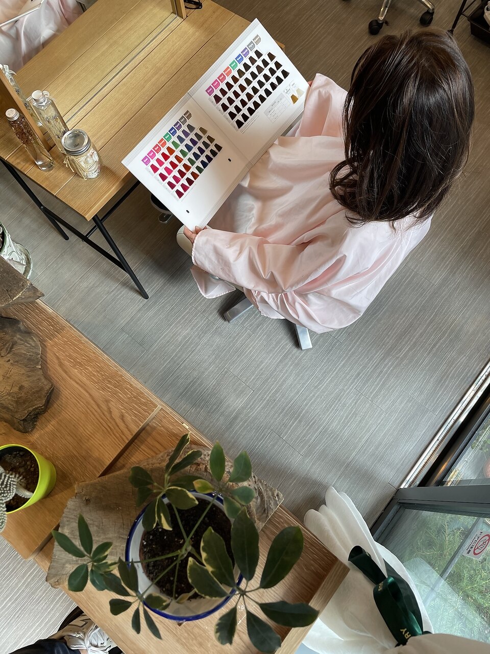 カット+オーガニックリタッチカラー