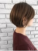 203040代オススメシンプルショートボブ