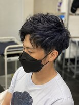 アーティー(Arty) パーマとダークブルー