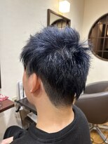 ヘアモード 美結(hair-mode)&nbsp;ツーブロックソフト刈り上げ/ブルーブラックカラー／20代30代