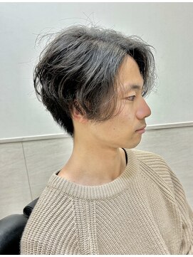 ヨシザワインク プレミアム 築地店(YOSHIZAWA Inc. PREMIUM) センター分け/前下がりロングツーブロ/ツイストスパイラルパーマ