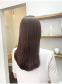 【堀口】パープルベージュ、セミロング