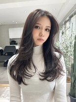 オニキス(ONYX)&nbsp;レイヤーカット外国人風カラーダークブラウン【aya指名】