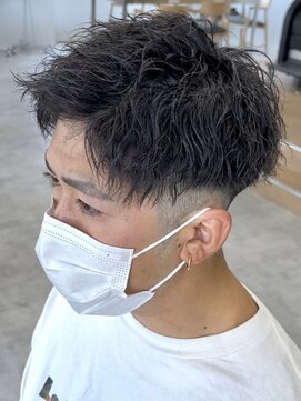 ラヴィズムバイフィフス(LUVISM by fifth) ビジネスショートメンズマッシュツイストパーマツーブロック