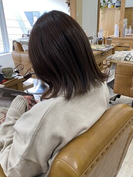 メアリー バイ メリー(marry by merry) 【立町メアリーバイメリー】☆くすみブラウン×外ハネボブ☆