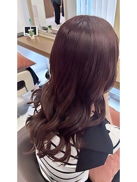 アッシュ 下北沢店(Ash) ブリーチなしカシスピンクブラウン