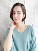 ナル 宇都宮(nalu)&nbsp;ツヤ感かきあげショートボブ