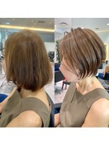 バンプ ギンザ(BUMP GINZA) くびれショート/マロンブラウン/大人ショートボブ/山口