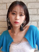 ドーチェ 茨木店(DOCHE)&nbsp;ピンクインナーカラー×丸みボブ