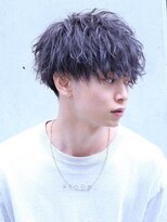 細かめパーマのリッジマッシュ