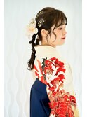 卒業式の 『袴の着付け』 と『 ヘアセット』