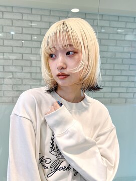 トルネード(TORNADO) 大人可愛いフェイスレイヤーショートミニボブ前髪ありK20250224