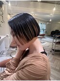 毛先ハイライトボブ
