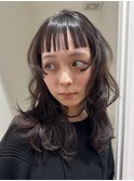 オン眉ワイドバング/ハッシュカット/ウルフカット/レイヤー
