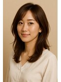 大人　セミロング　緩やか内巻きデジパ