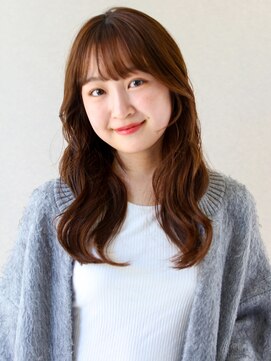 ヘアサロン ガリカ 表参道(hair salon Gallica) 韓国風ゆる巻きロング×波巻き×メープルブラウン