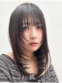顔周りレイヤーフェイスレイヤー小顔レイヤー レイヤーカット