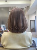 くびれヘア/アプリコットオレンジ/ハイライトカラー/茅ヶ崎