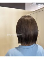ジャパン ホンテン(JAPAN HONTEN) グレージュ×ぱつっとボブ