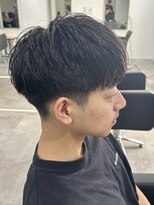 ヒュイル バイ ニアウ(Hwyl by Niau) メンズカットナチュラルマッシュナチュラル刈り上げショート