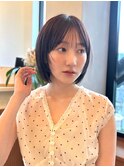 くびれヘア/顔周り/韓国/ボブ/レイヤーカット/前髪/カラー/大宮