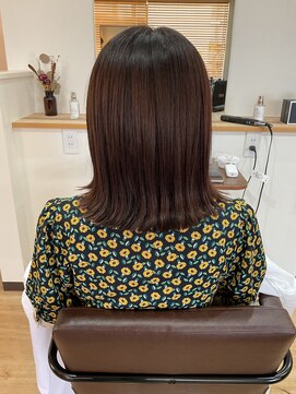 ロノキュア(Lono×cure) 外はねボブ＋髪質改善グレイスシルクカラー｢髪質改善カラー｣