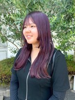 リリー(Rilie)&nbsp;顔周りレイヤー/似合わせ/パープルブラウン/艶感