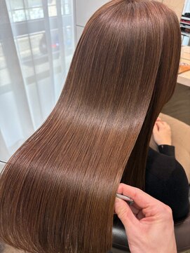 ジーナ 福岡藤崎(Zina) 《艶髪》髪質改善×オリーブベージュ