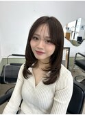 ハッシュカット/レイヤーカット/韓国ヘア/グレージュカラー