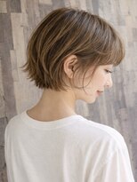 リゾートヘアー(Resort Hair) 大人丸みショートベージュ♪
