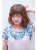 グレージュ/デザインカラー/ハッシュカット[新座/新座駅]