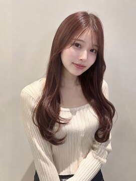 テーラヘアー 東金店(TELA HAIR) ピンクブラウンのロングレイヤー