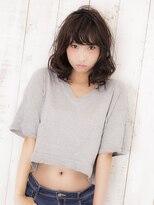 アジールヘア 池袋東口店(agir hair)&nbsp;王道ゆるふわパーマくびれミディ鎖骨ミディアム20代30代40代池袋