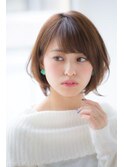 おしゃれ度アップ!ショートボブ/骨格補正カット/大人かわいい/