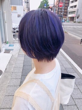 ヘアスタジオ ロメオ(hair studio Romeo) パープルハイライトカラー☆