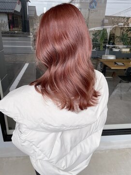 ナンバー(number+) 透明感抜群♪ダブルカラーブリーチハイトーンピンク